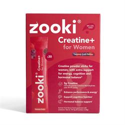 Zooki Creatine+ For Women Powder Sachets Summer Fruits 30 Sachets Box