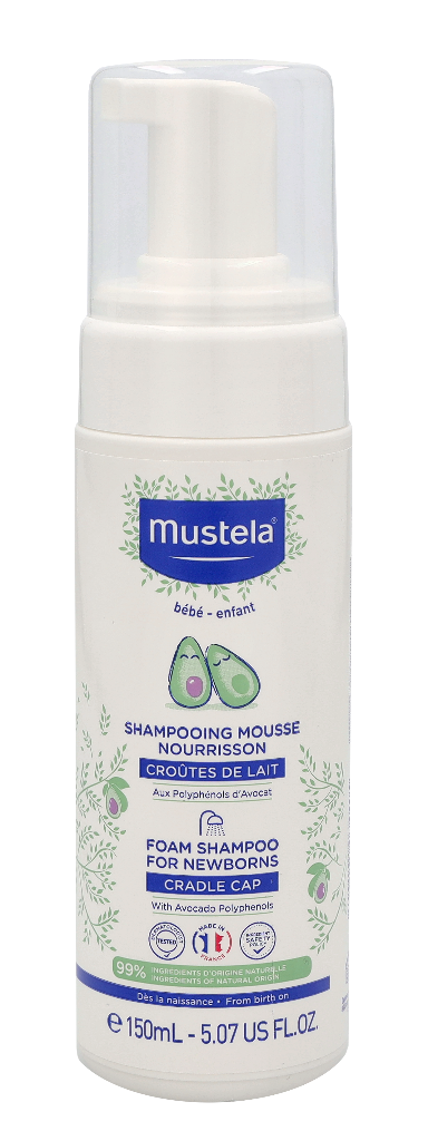 Mustela Skumshampoo til nyfødte 150 ml