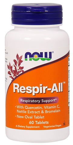 NOW Foods, Respir-All, Allergy - 60 tablets