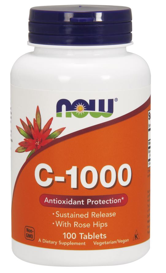 NOW Foods, Vitamin C-1000 with Rose Hips - Sustained Release - 100 tabs