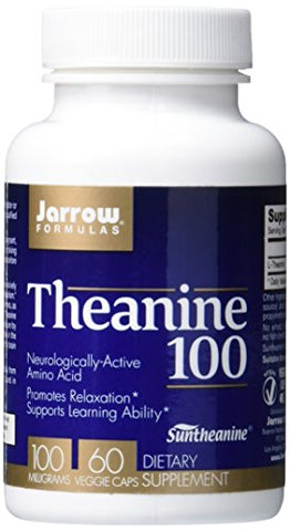 Jarrow Formulas, Theanine, 100mg - 60 vcaps