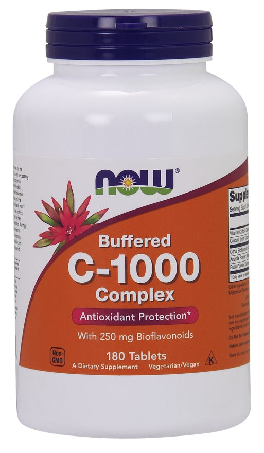 NOW Foods, Vitamin C-1000 Complex - Buffered with 250mg Bioflavonoids - 180 tabs