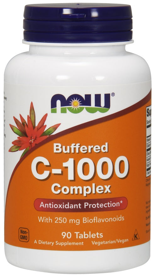 NOW Foods, Vitamin C-1000 Complex - Buffered with 250mg Bioflavonoids - 90 tabs