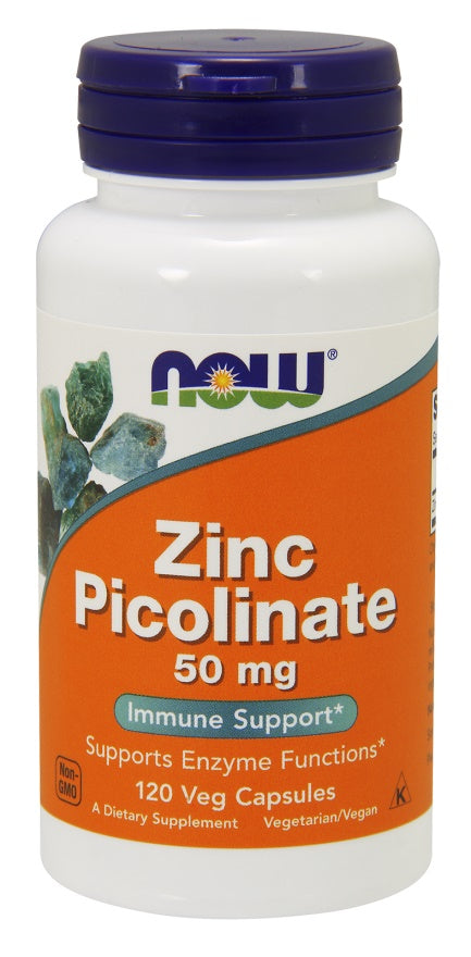 NOW Foods, Zinc Picolinate, 50mg - 120 vcaps