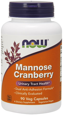 NOW Foods, Mannose Cranberry - 90 vcaps