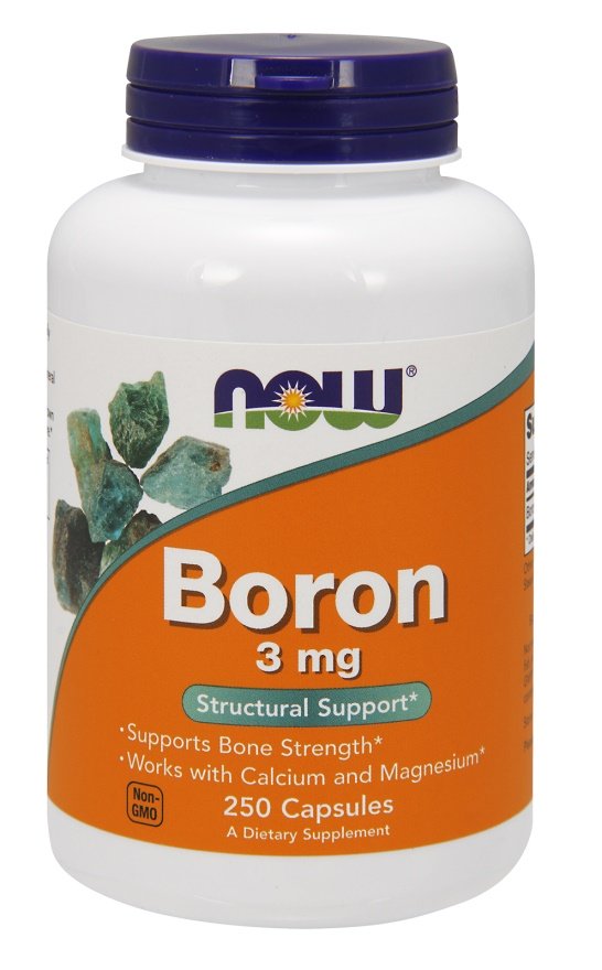 NOW Foods, Boron, 3mg - 250 caps