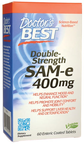 Doctor's Best, SAM-e, 400mg Double-Strength - 60 tablets