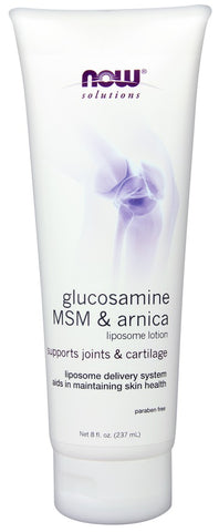 NOW Foods, Glucosamine, MSM & Arnica Liposome Lotion - 237 ml.