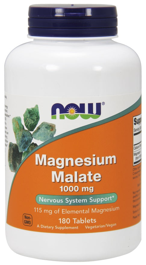 NOW Foods, Magnesium Malate, 1000mg - 180 tabs