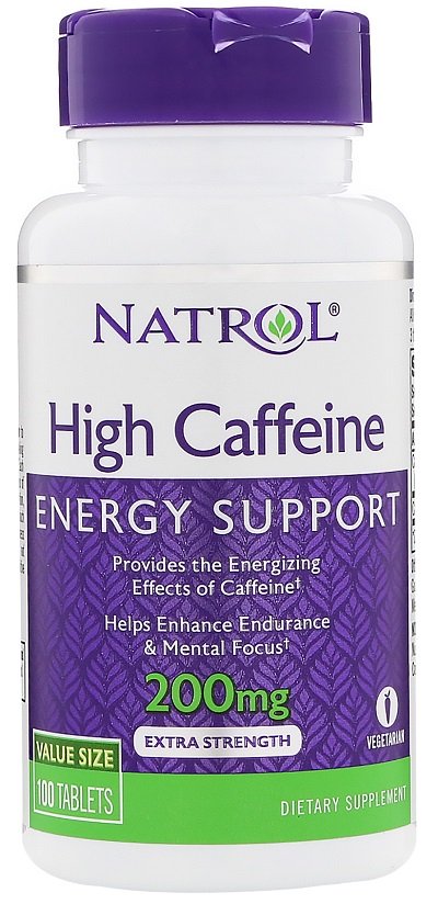 Natrol, High Caffeine, 200mg - 100 tabs