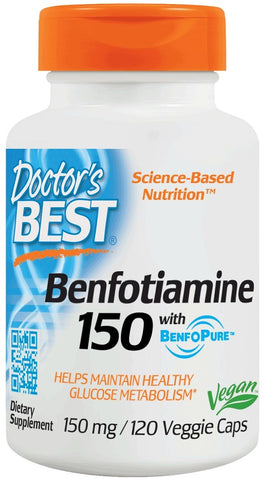 Doctor's Best, Benfotiamine with BenfoPure, 150mg - 120 vcaps