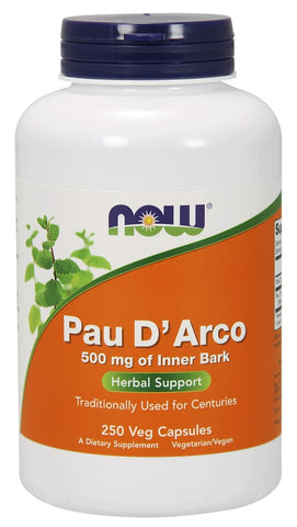 NOW Foods, Pau D'Arco, 500mg - 250 vcaps