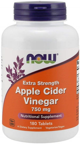 NOW Foods, Apple Cider Vinegar, 750mg Extra Strength - 180 tabs