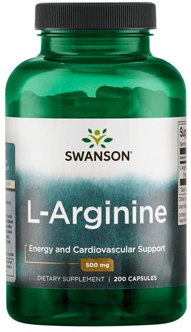 Swanson, L-Arginine, 500mg - 200 caps