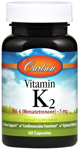 Carlson Labs, Vitamin K2 MK-4, 5mg - 60 caps