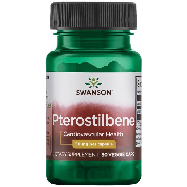 Swanson, Pterostilbene, 50mg - 30 vcaps