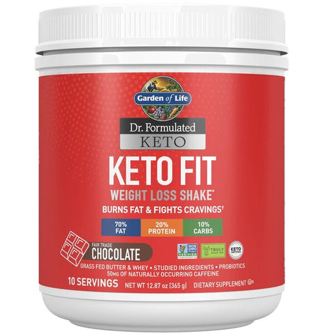 Garden of Life, Dr. Formulated Keto Fit, Chocolate - 365g