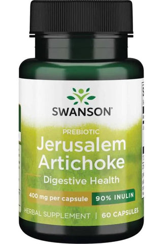 Swanson, Prebiotic Jerusalem Artichoke, 400mg - 60 caps