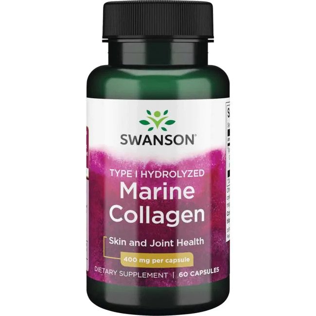 Swanson, Type I Hydrolyzed Marine Collagen - 60 caps