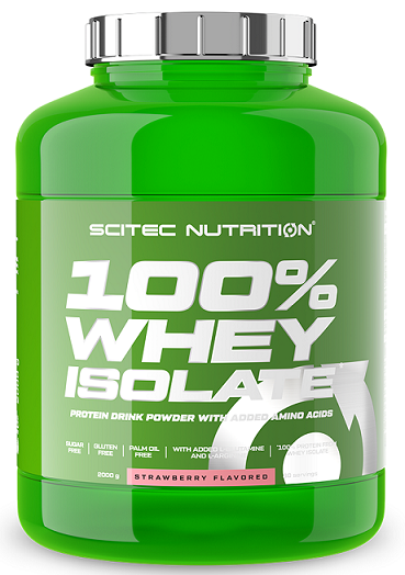 SciTec, 100% Whey Isolate, Strawberry - 2000g