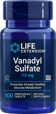 Life Extension, Vanadyl Sulfate, 7.5mg - 100 vegetarian tabs