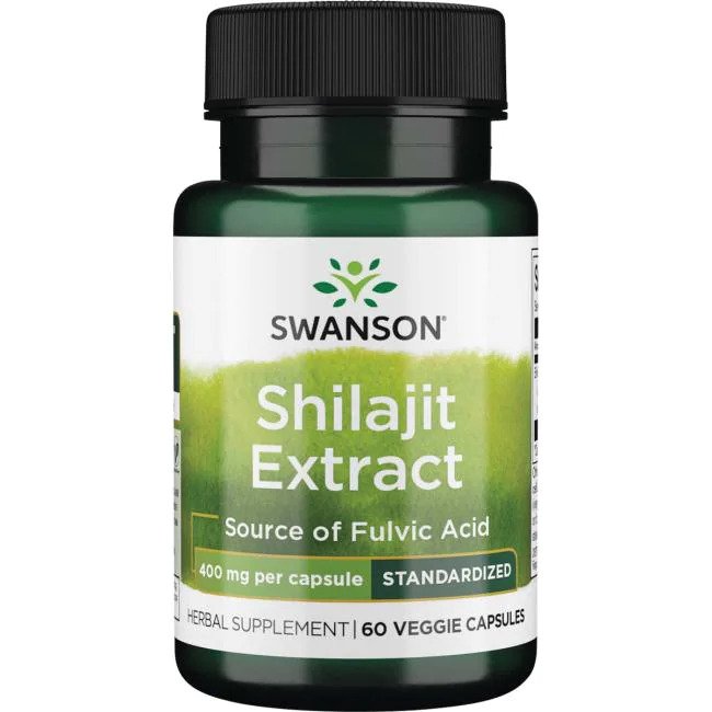 Swanson, Shilajit Extract, 400mg - 60 vcaps