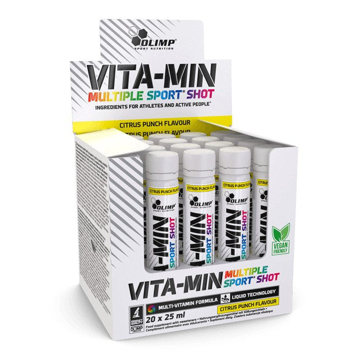 Olimp Nutrition, Vita-Min Multiple Sport Shots, Citrus Punch - 20 x 25 ml.