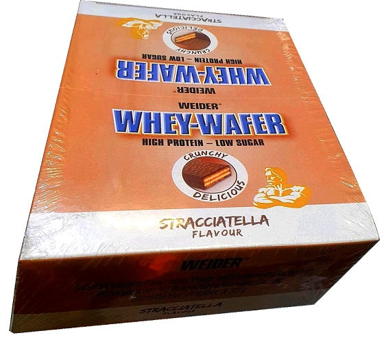 Weider, Whey-Wafer, Stracciatella - 12 x 35g