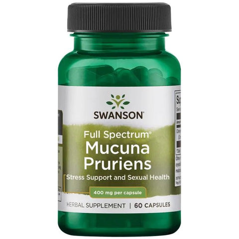 Swanson, Full Spectrum Mucuna Pruriens, 400mg - 60 caps