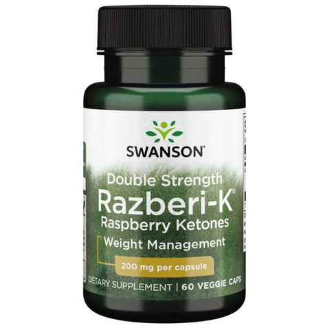 Swanson, Double Strength Razberi-K, 200mg - 60 vcaps