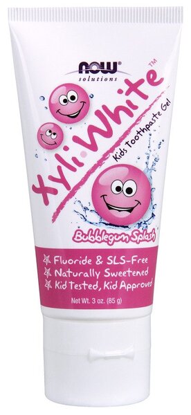 NOW Foods, XyliWhite Kids, Bubblegum Splash - 85g