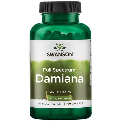 Swanson, Damiana, 510mg - 100 caps