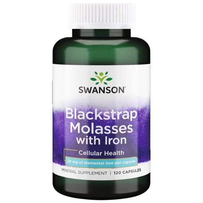 Swanson, Blackstrap Molasses with Iron, 29mg - 120 caps