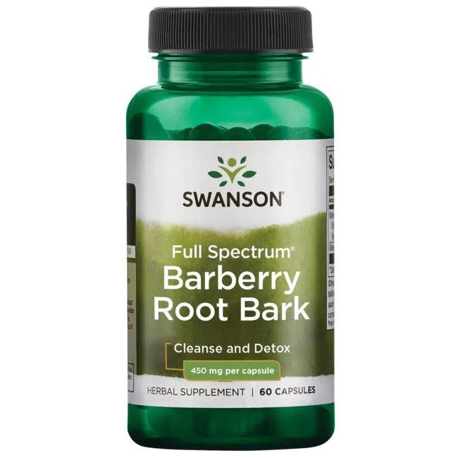 Swanson, Full Spectrum Barberry Root Bark, 450mg  - 60 caps