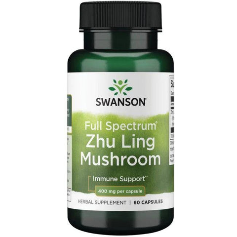 Swanson, Full Spectrum Zhu Ling Mushroom, 400mg - 60 caps