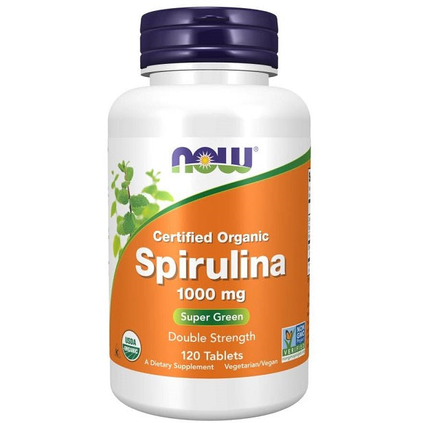 NOW Foods, Spirulina Organic, 1000mg - 120 tabs