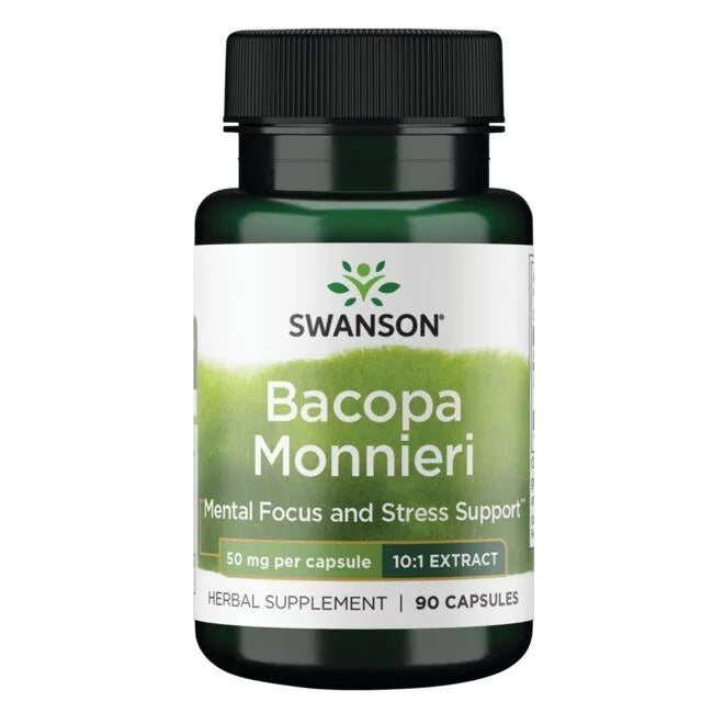 Swanson, Bacopa Monnieri 10:1 Extract, 50mg - 90 caps