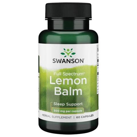 Swanson, Full Spectrum Lemon Balm, 500mg - 60 caps