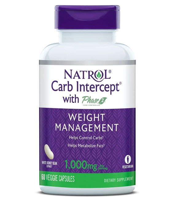 Natrol, Carb Intercept with Phase 2 - 60 vcaps