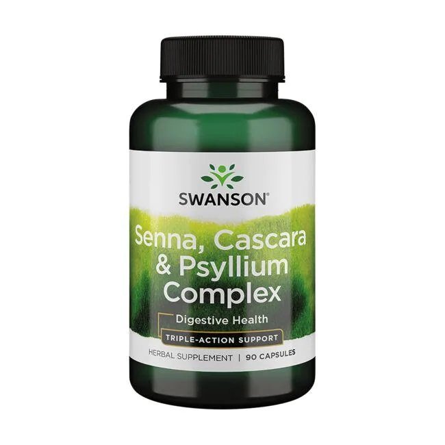 Swanson, Senna, Cascara & Psyllium Complex - 90 caps