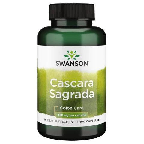 Swanson, Cascara Sagrada, 450mg - 100 caps