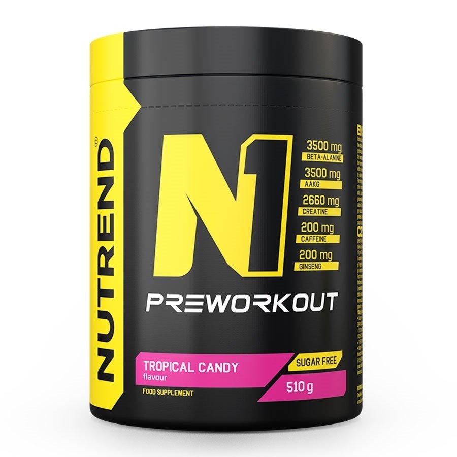 Nutrend, N1 Pre-Workout, Tropical Candy - 510g
