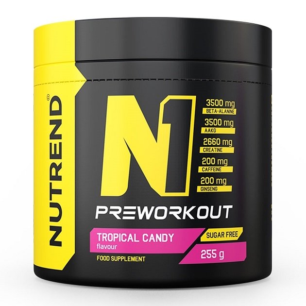 Nutrend, N1 Pre-Workout, Tropical Candy - 255g