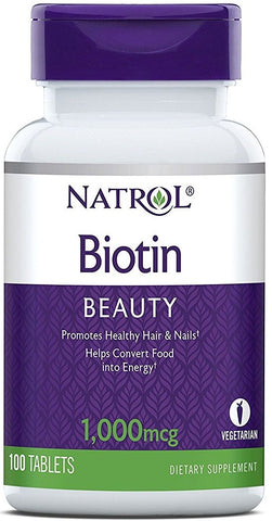 Natrol, Biotin, 1000mcg - 100 tabs