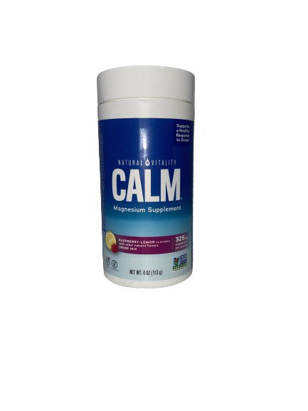 Natural Vitality, Calm Magnesium Powder, Raspberry Lemon - 113g