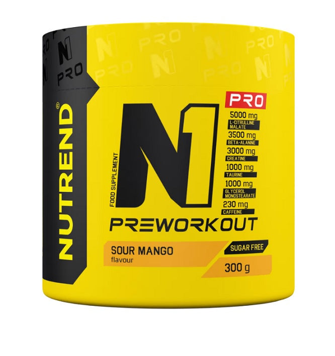 Nutrend, N1 Pro Pre-Workout, Sour Mango - 300g