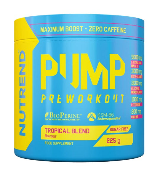 Nutrend, Pump Pre-Workout, Tropical Blend - 225g
