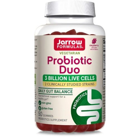 Jarrow Formulas, Probiotic Duo, Raspberry - 50 gummies