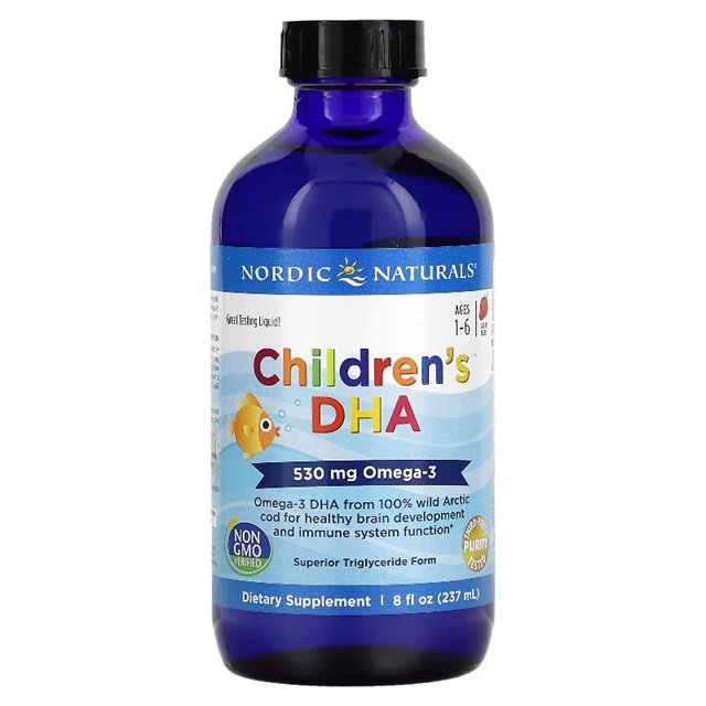 Nordic Naturals, Children's DHA, 530mg Omega-3 Strawberry (EAN 768990027239) - 237 ml.