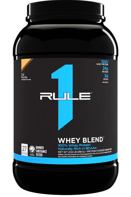 Rule One, R1 Whey Blend, Cafe Mocha - 918g